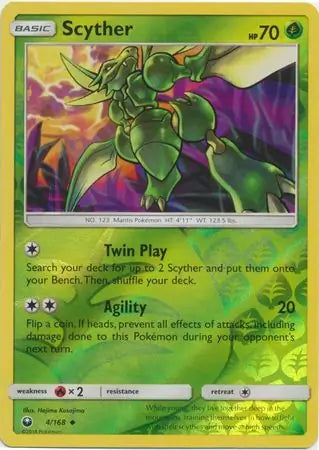 Scyther 4/168 (SM - Celestial Storm)  - Reverse Holofoil | Good Games Adelaide SA