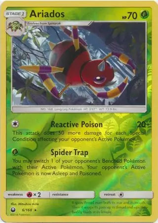 Ariados 6/168 (SM - Celestial Storm)  - Reverse Holofoil | Good Games Adelaide SA