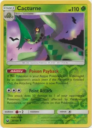 Cacturne 20/168 (SM - Celestial Storm)  - Reverse Holofoil | Good Games Adelaide SA