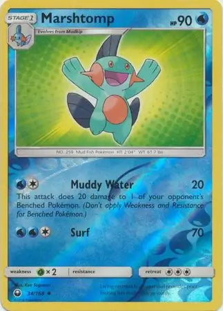 Marshtomp 34/168 (SM - Celestial Storm)  - Reverse Holofoil | Good Games Adelaide SA