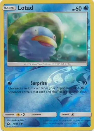 Lotad 36/168 (SM - Celestial Storm)  - Reverse Holofoil | Good Games Adelaide SA