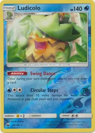 Ludicolo 38/168 (SM - Celestial Storm)  - Reverse Holofoil | Good Games Adelaide SA