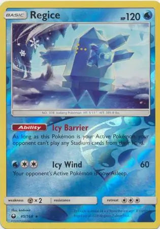 Regice 45/168 (SM - Celestial Storm)  - Reverse Holofoil | Good Games Adelaide SA