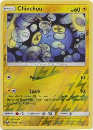 Chinchou 49/168 (SM - Celestial Storm)  - Reverse Holofoil | Good Games Adelaide SA