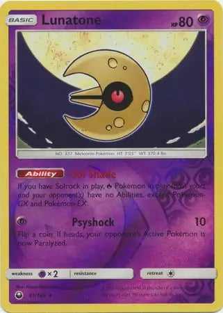 Lunatone 61/168 (SM - Celestial Storm)  - Reverse Holofoil | Good Games Adelaide SA