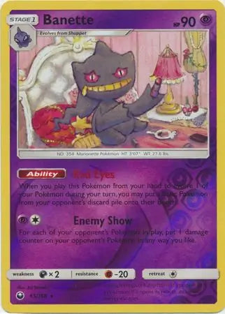 Banette 65/168 (SM - Celestial Storm)  - Reverse Holofoil | Good Games Adelaide SA