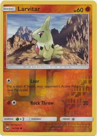 Larvitar 74/168 (SM - Celestial Storm)  - Reverse Holofoil | Good Games Adelaide SA