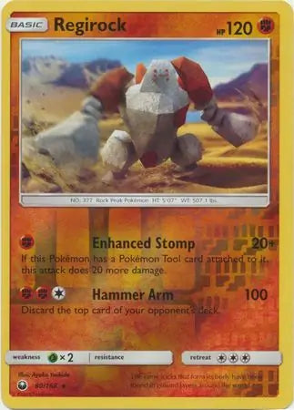 Regirock 80/168 (SM - Celestial Storm)  - Reverse Holofoil | Good Games Adelaide SA