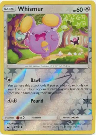 Whismur 116/168 (SM - Celestial Storm)  - Reverse Holofoil | Good Games Adelaide SA