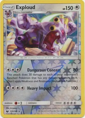 Exploud 119/168 (SM - Celestial Storm)  - Reverse Holofoil | Good Games Adelaide SA