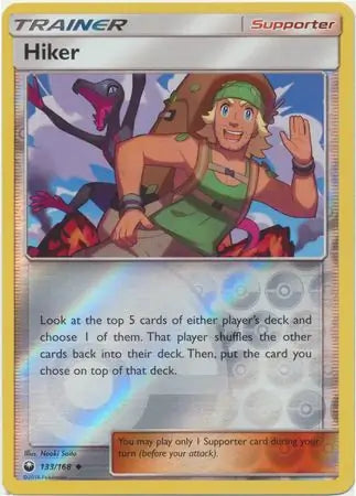 Hiker 133/168 (SM - Celestial Storm)  - Reverse Holofoil | Good Games Adelaide SA