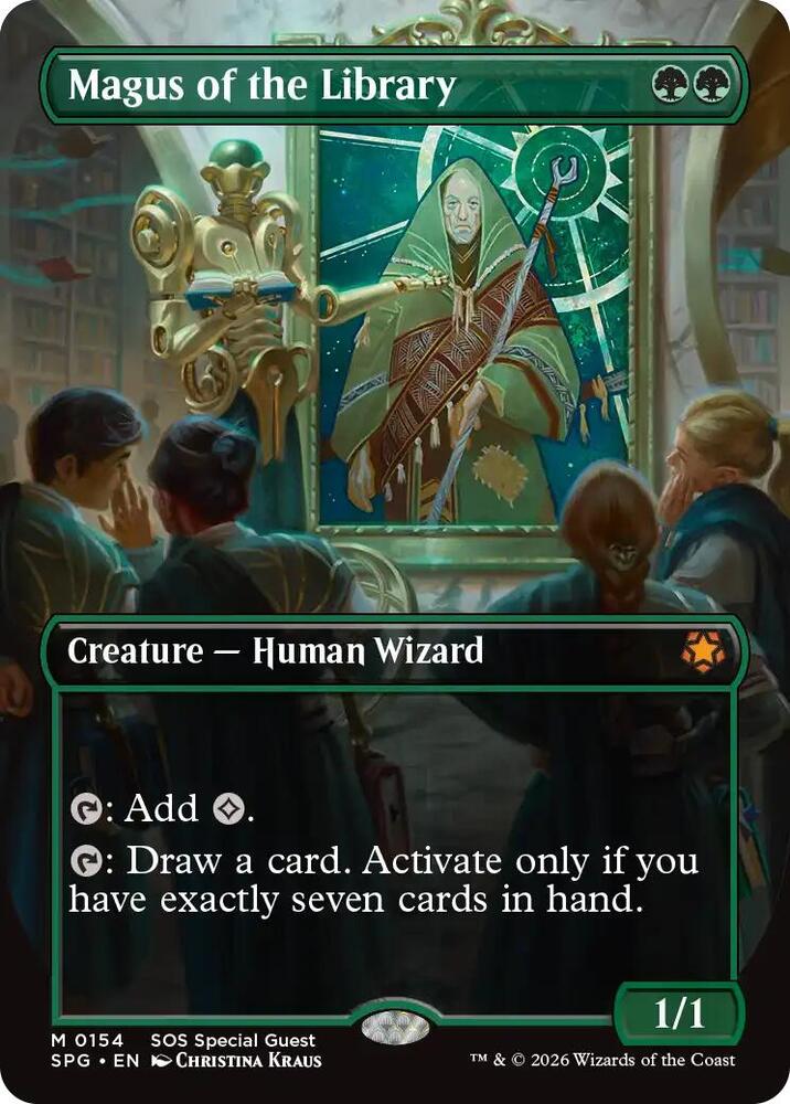 Magus of the Library 154 (Special Guests)  - Borderless Foil | Good Games Adelaide SA