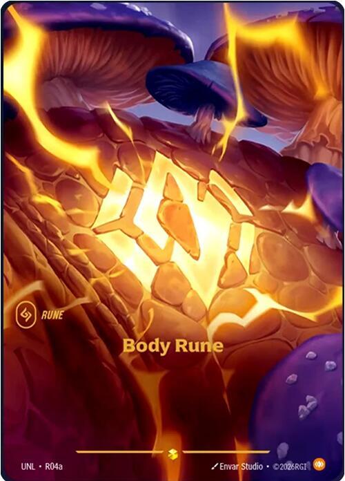 Body Rune Alternate Art R04a (Unleashed)  - Foil | Good Games Adelaide SA