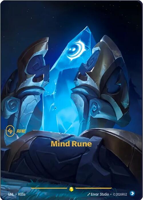 Mind Rune Alternate Art R03a (Unleashed)  - Foil | Good Games Adelaide SA
