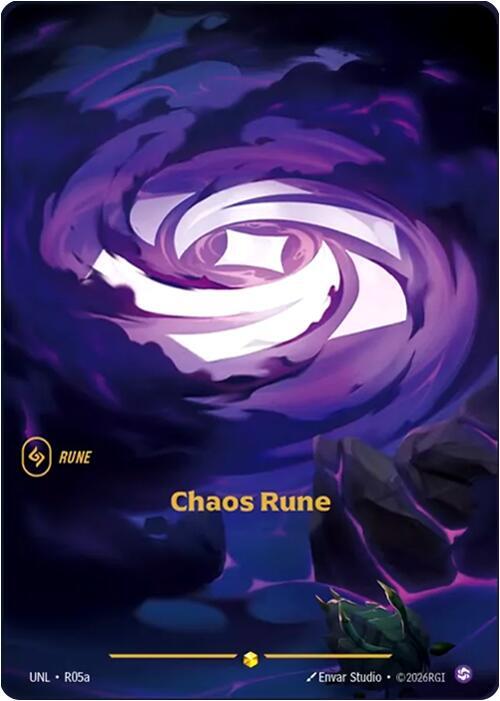 Chaos Rune Alternate Art R05a (Unleashed)  - Foil | Good Games Adelaide SA