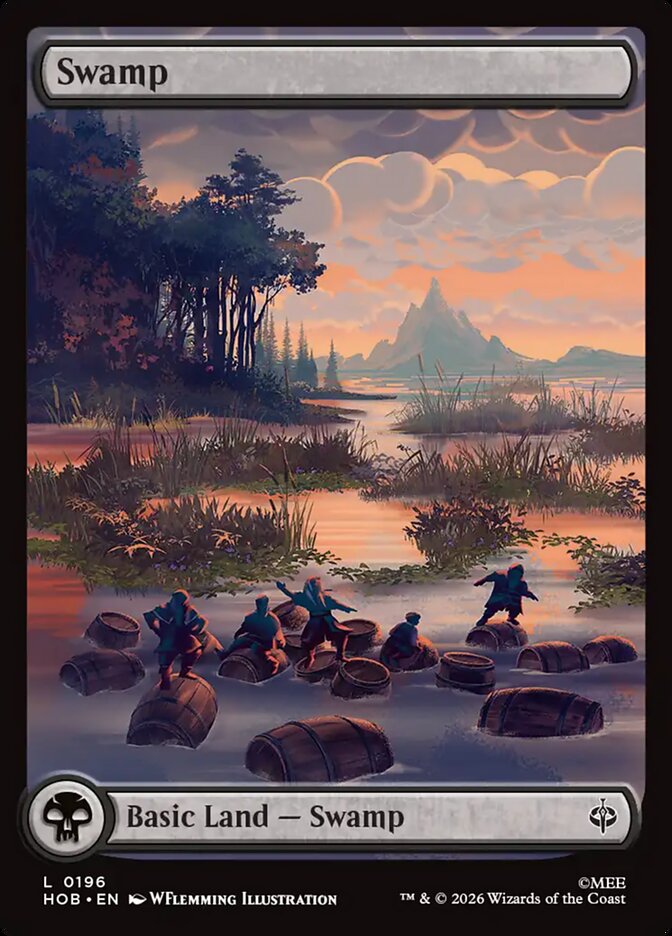 Swamp 196 (The Hobbit)  - Foil | Good Games Adelaide SA