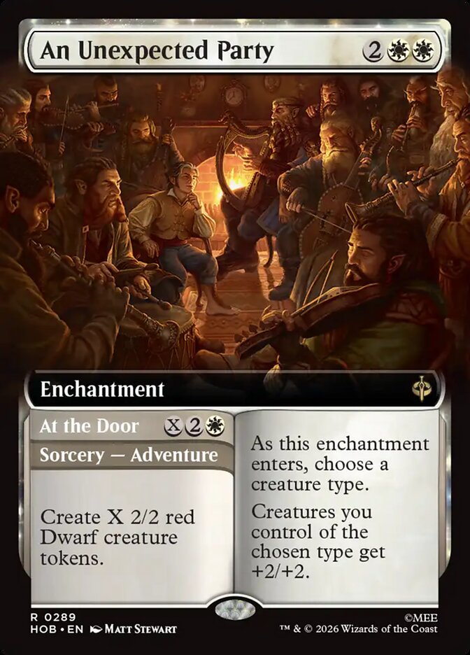 An Unexpected Party // At the Door 289 (The Hobbit)  - Extended Art Foil | Good Games Adelaide SA