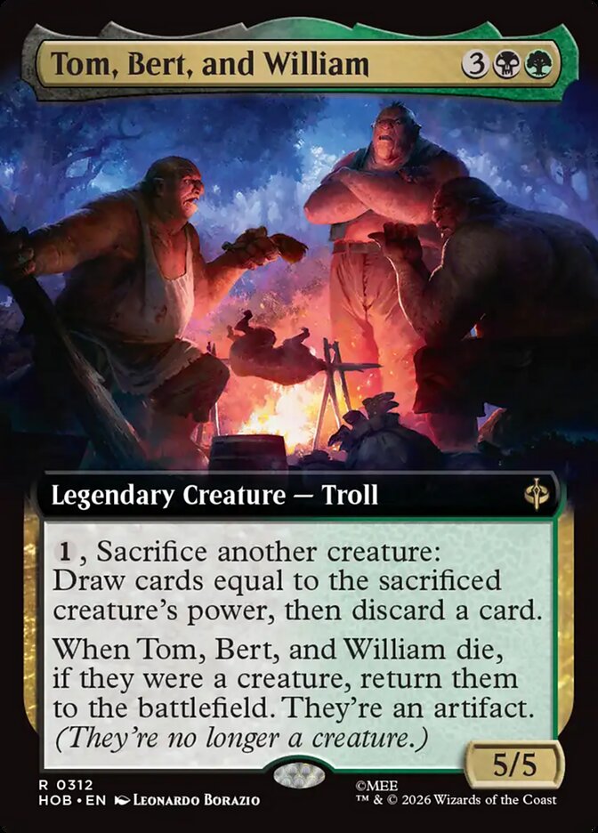 Tom, Bert, and William 312 (The Hobbit)  - Extended Art Foil | Good Games Adelaide SA