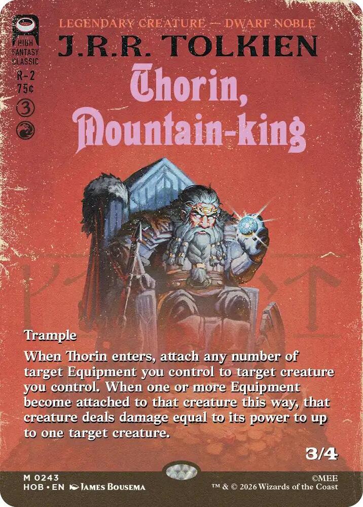 Thorin Mountain king Borderless 243 (The Hobbit)  | Good Games Adelaide SA