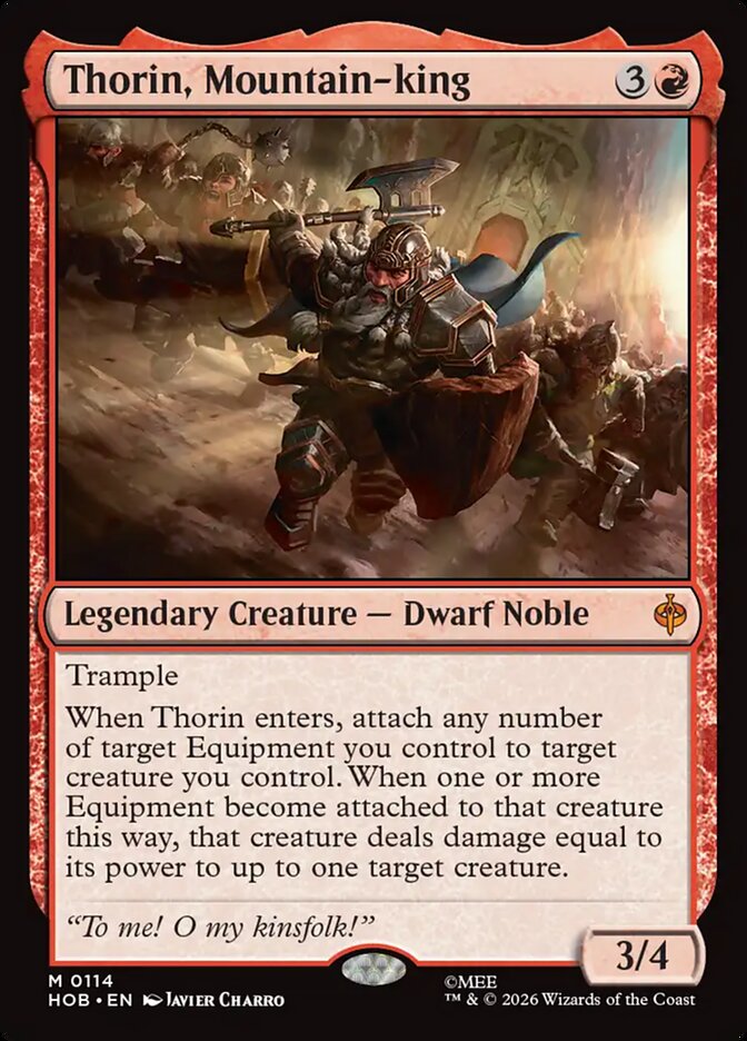Thorin, Mountain-king 114 (The Hobbit)  - Foil | Good Games Adelaide SA