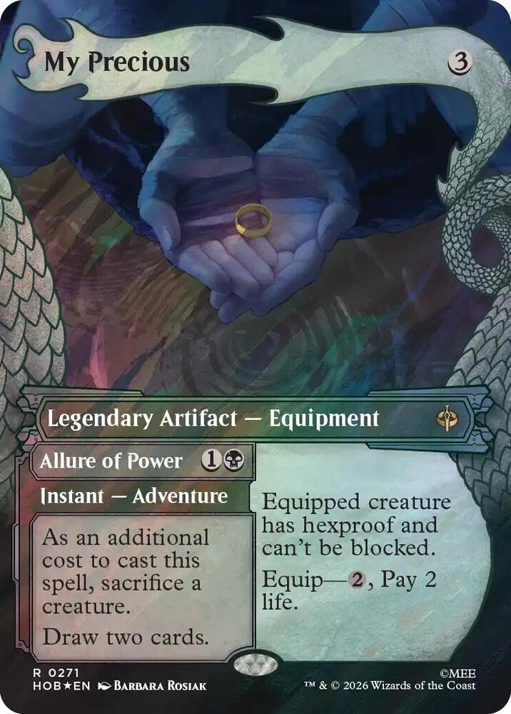 My Precious // Allure of Power 271 (The Hobbit)  - Showcase Surge Foil | Good Games Adelaide SA