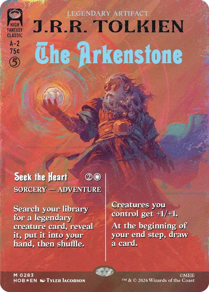 The Arkenstone // Seek the Heart 283 (The Hobbit)  - Borderless Surge Foil | Good Games Adelaide SA