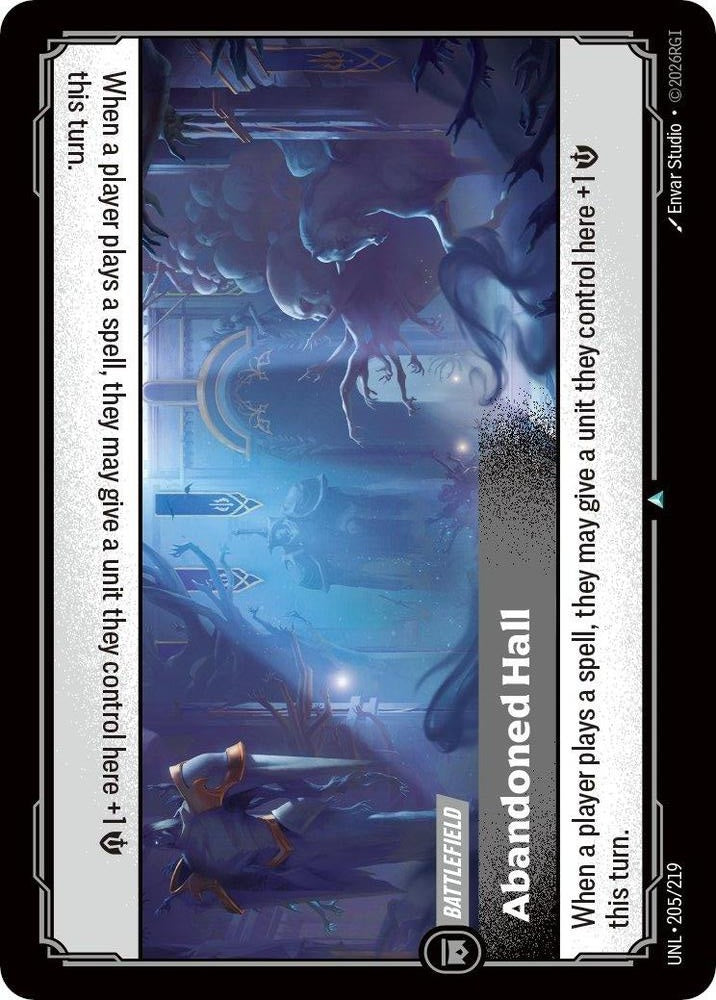 Abandoned Hall 205/219 (Unleashed)  - Foil | Good Games Adelaide SA