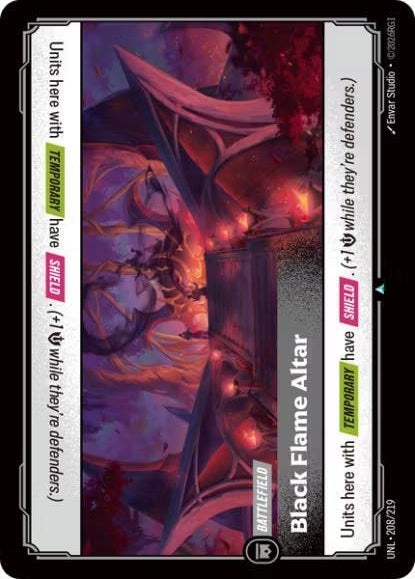 Black Flame Altar 208/219 (Unleashed)  | Good Games Adelaide SA