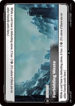 Forbidding Waste 210/219 (Unleashed)  | Good Games Adelaide SA