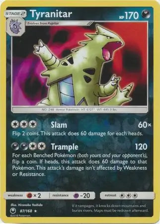 Tyranitar 87/168 (SM - Celestial Storm)  - Reverse Holofoil | Good Games Adelaide SA