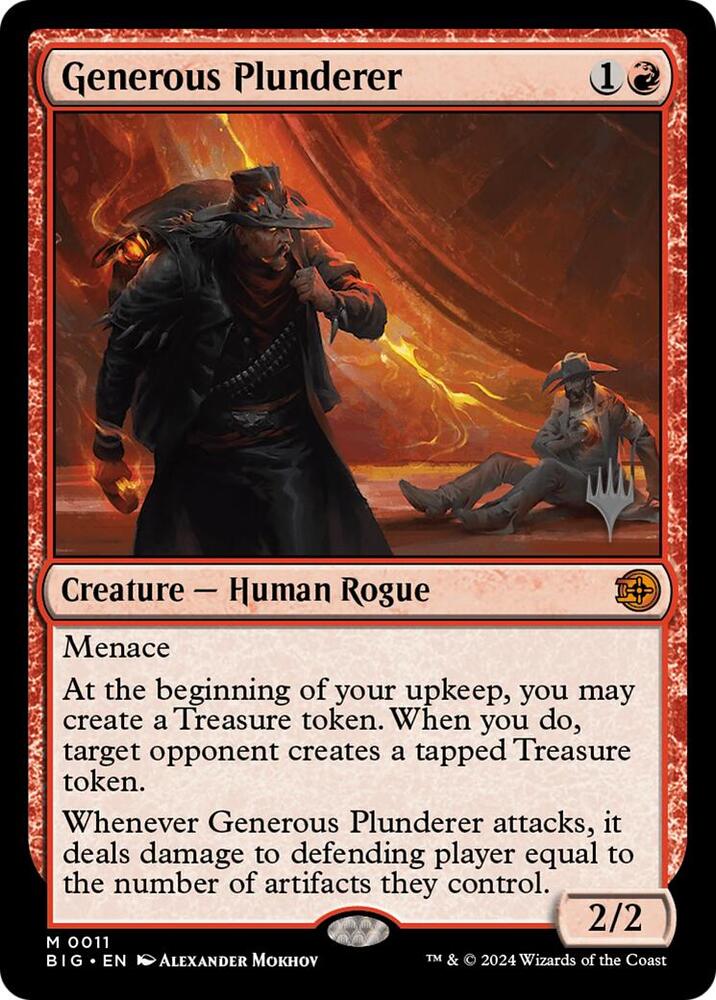 Generous Plunderer 11 (Promo Pack: Outlaws of Thunder Junction)  | Good Games Adelaide SA