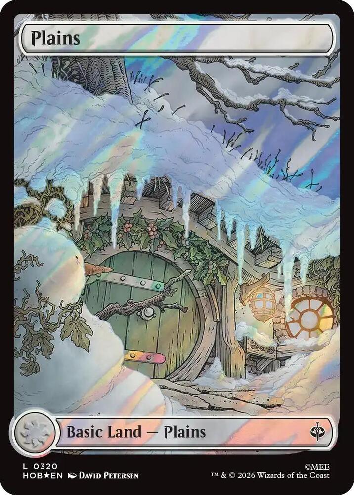 Plains 320 (The Hobbit)  - Full Art Surge Foil | Good Games Adelaide SA