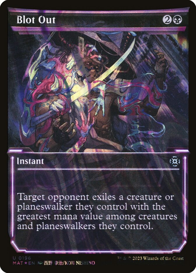 Blot Out 196/50 (March of the Machine: The Aftermath)  - Showcase Halo Foil | Good Games Adelaide SA