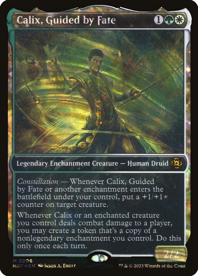 Calix, Guided by Fate 206 (March of the Machine: The Aftermath)  - Showcase Halo Foil | Good Games Adelaide SA