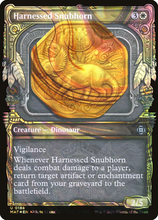 Harnessed Snubhorn 188/50 (March of the Machine: The Aftermath)  - Showcase Halo Foil | Good Games Adelaide SA