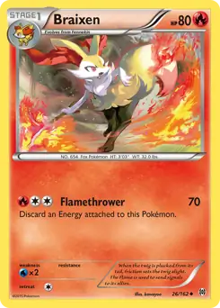 Braixen 26/162 (XY - BREAKthrough)  | Good Games Adelaide SA
