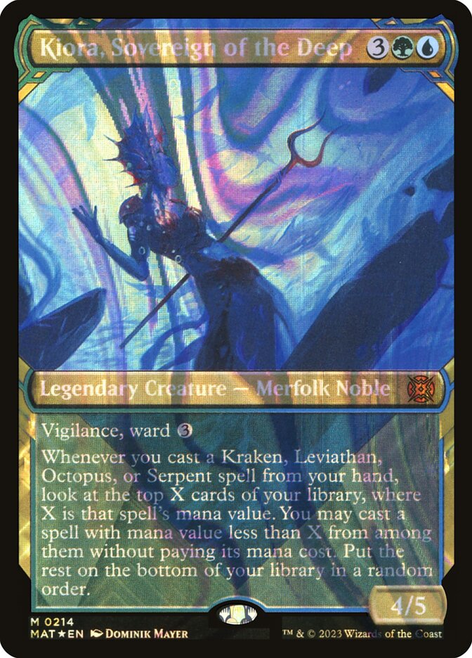 Kiora, Sovereign of the Deep 214 (March of the Machine: The Aftermath)  - Showcase Halo Foil | Good Games Adelaide SA