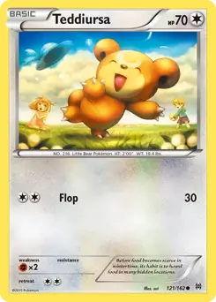 Teddiursa 121/162 (XY - BREAKthrough)  | Good Games Adelaide SA