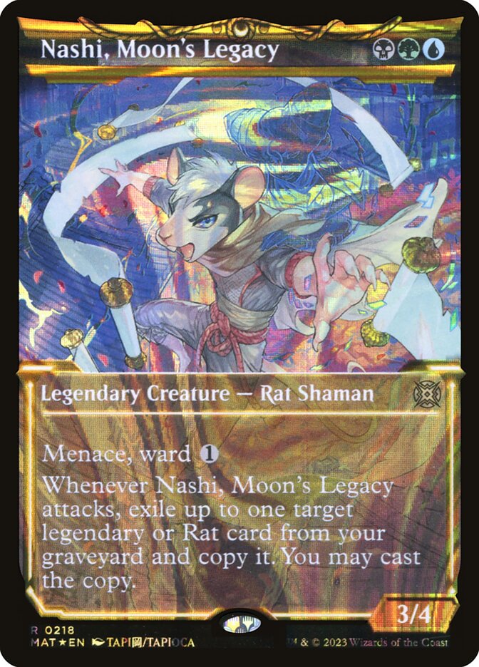 Nashi, Moons Legacy 218 (March of the Machine: The Aftermath)  - Showcase Halo Foil | Good Games Adelaide SA