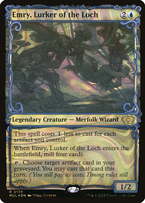 Emry, Lurker of the Loch 139 (March of the Machine: Multiverse Legends)  - Showcase Halo Foil | Good Games Adelaide SA