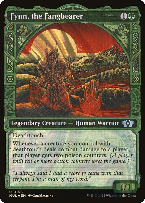 Fynn, the Fangbearer 156 (March of the Machine: Multiverse Legends)  - Showcase Halo Foil | Good Games Adelaide SA