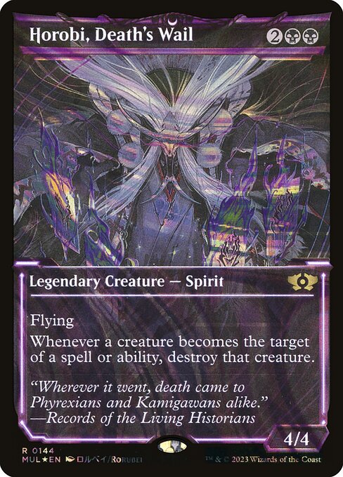 Horobi, Death's Wail 144 (March of the Machine: Multiverse Legends)  - Showcase Halo Foil | Good Games Adelaide SA