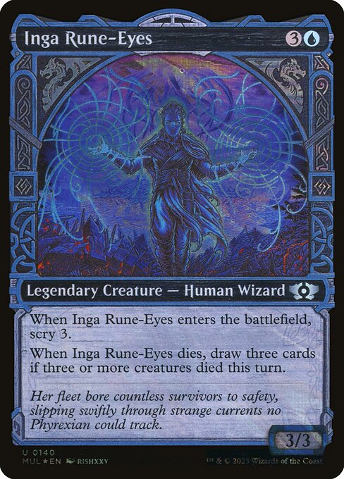 Inga Rune-Eyes 140 (March of the Machine: Multiverse Legends)  - Showcase Halo Foil | Good Games Adelaide SA