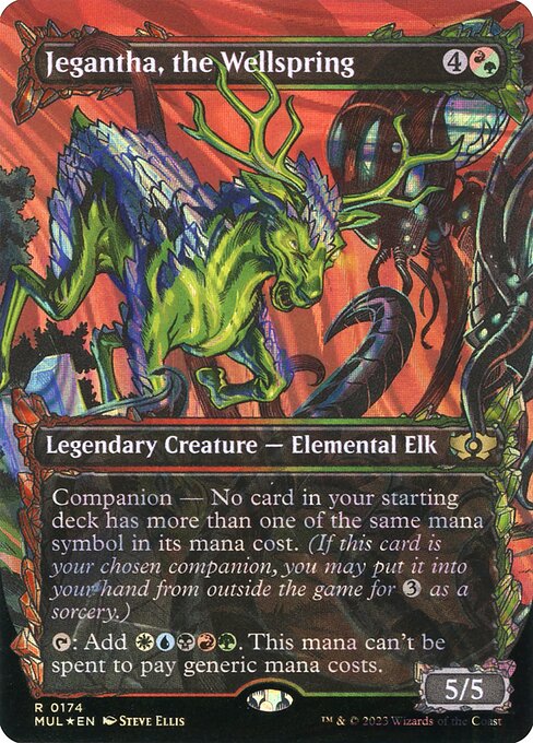 Jegantha, the Wellspring 174 (March of the Machine: Multiverse Legends)  - Borderless Halo Foil | Good Games Adelaide SA