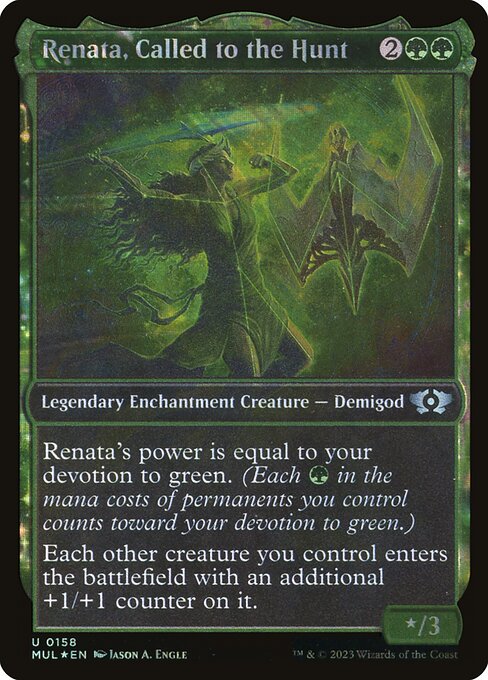 Renata, Called to the Hunt 158 (March of the Machine: Multiverse Legends)  - Showcase Halo Foil | Good Games Adelaide SA