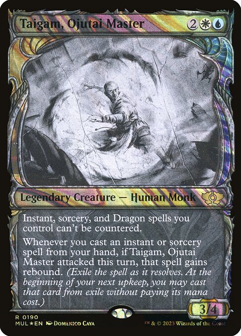 Taigam, Ojutai Master 190 (March of the Machine: Multiverse Legends)  - Showcase Halo Foil | Good Games Adelaide SA