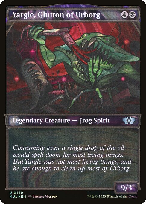 Yargle, Glutton of Urborg 149 (March of the Machine: Multiverse Legends)  - Showcase Halo Foil | Good Games Adelaide SA