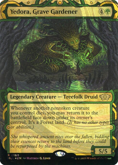 Yedora, Grave Gardener 160 (March of the Machine: Multiverse Legends)  - Showcase Halo Foil | Good Games Adelaide SA