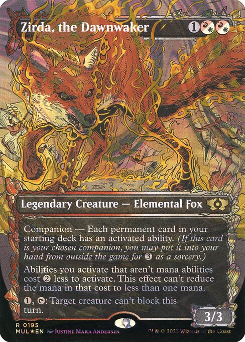 Zirda, the Dawnwaker 195 (March of the Machine: Multiverse Legends)  - Borderless Halo Foil | Good Games Adelaide SA