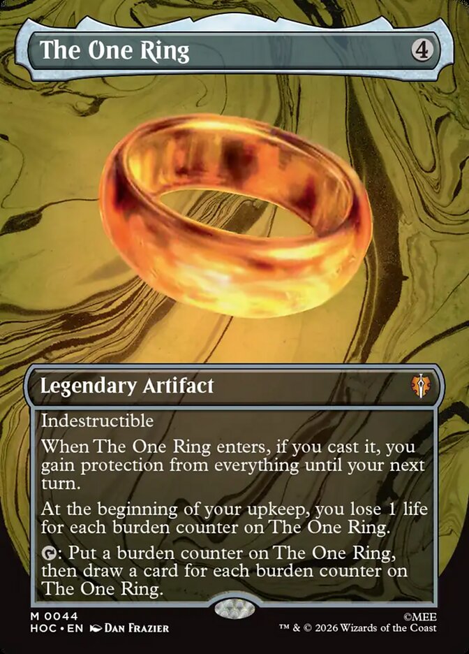 The One Ring 44 (The Hobbit: Eternal-Legal)  - Borderless Foil | Good Games Adelaide SA